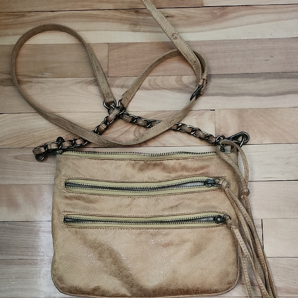 Matt & Nat Tan Crossbody Bag with Adjustable Strap